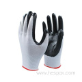 Hespax Anti Slip Smooth Nitrile Coated Safety Gloves